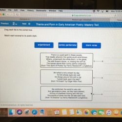 Match each excerpt to its poetic style