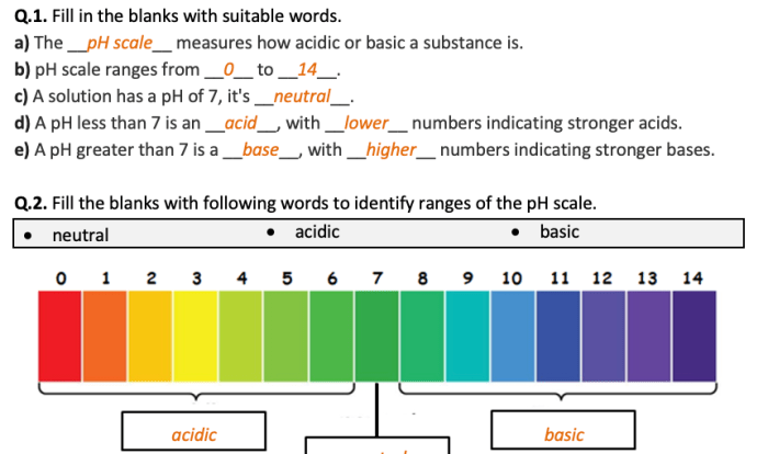 Acid/base worksheet #1 answer key