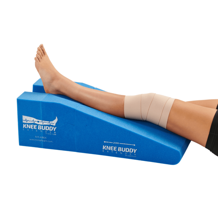 Knee buddy extender by bone foam