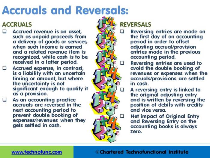 Accruals are potentially troublesome because