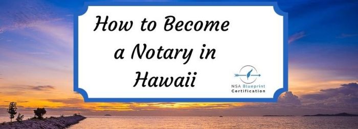 Notary hawaii applying instructions