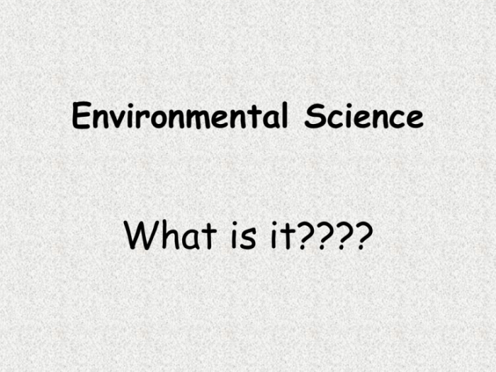 Which of the following best describes environmental science