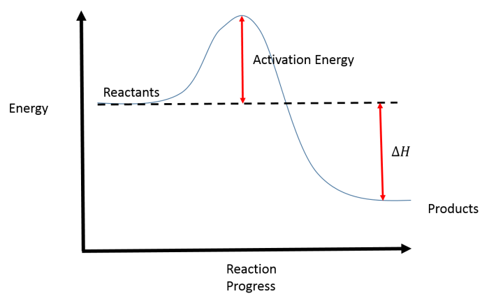 Label the following reaction coordinate diagram.