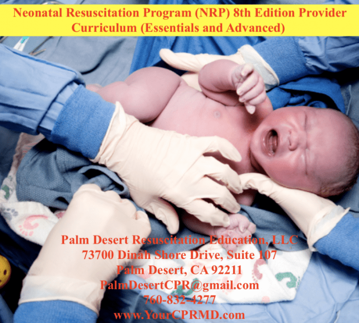 According to the textbook of neonatal resuscitation 8th edition