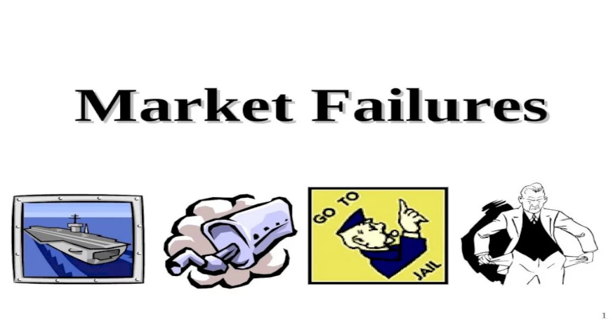 From the economist's perspective market failures basically arise when